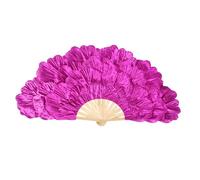 Chinese Styles Elegant Handmade Large Peony Petal Dance Fan For Dancers Performances And Traditional Culture Enthusiasts Large Peony Petal Dance Fan