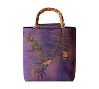 Chinese Styles Evening Bag For Women Girls Small Handbag Bamboos Shape Top Handle Vintage Cheongsam Hangbag Women Hangbag All-matching Small Handbag Chinese Styles