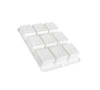 Chinese Styles Fortunes Mousses Cake Moulds 4/9 Cavity Silicone Baking Tray for Chocolate Candle Making Traditional Design with Multi-Purpose Kitchen Tool Luck