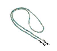 Chinese Styles Glass Beaded Eyeglass Chain Retro Design Lightweight Glasses Chain Comfortable for Daily Wear Artistic Glass Eyeglass Holder Necklace