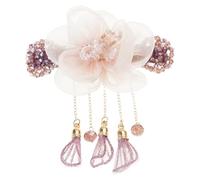 Chinese Styles Hair Pin Handmade Flower Hair Clip Long Tassels Women Hairpin For Ponytails And Various Hairstyles