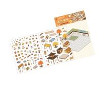 Chinese Styles Landscape Sticker Hand Account Labels Retro Courtyard Decorative Scene Aesthetic Scene Chinese Styles Landscape