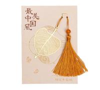 Chinese Styles Metal Bookmarks Hollow Out Maple Design Lightweight Student Stationery Gift Chinese Metal