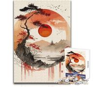 Chinese Sunset Landscape Puzzle for Teenagers 1000 Pieces Learning through Play Experience Heartfelt Special Occasion Gift Size 38x26cm