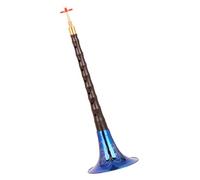 Chinese Suona Instrument, Suona For Beginners Blue Carved Bowl Ebony Pole D-tuned Suona Set Chinese Traditional Ethnic Suona With Accessories Suona Instrument