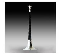 Chinese Suona Instrument, Suona For Beginners E Key Old Ebony Suona With Reed Core Silver-plated Adjustable Air Disc Suona Bowl Accessories Suona Instrument