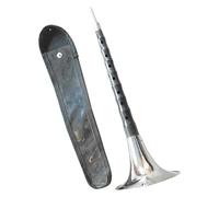 Chinese Suona Instrument, Suona For Beginners Ebony Suona Chinese Traditional Folk Performance Suona Woodwind Instrument With Reed Accessories Suona Instrument(B flat)