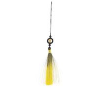 Chinese Sword Tassel for Taichi Martial Arts Costume Accessory | Polyester Loop Design, Two-piece Set, Yellow Finish, for Home Decor and Handicraft Projects