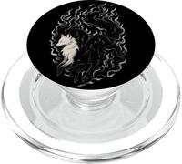Chinese Symbol with Foxes in Mystical Flames, Love Foxes PopSockets PopGrip for MagSafe