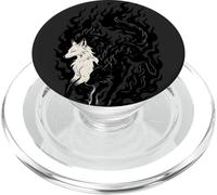 Chinese Symbol with Foxes in Mystical Flames, Love Foxes PopSockets PopGrip for MagSafe