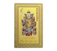 Chinese Tai Sui Protection Card Copper Deck Decoration Wealth Success