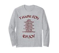 Chinese Takeout Food Thank You Box Chef Asian Cuisine Long Sleeve T-Shirt
