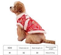 Chinese Tang Suit Pet Dog Costume for New Year Festivals and Holiday Celebrations with Traditional Cheongsam Design in Breathable Co(M)