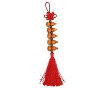Chinese Tassel Pendant Mahogany Car Ornament Profound Implication Express Blessing for Home Decoration and Gift Giving Health Longevity Happiness Safe Family
