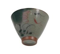 Chinese Tea Cup, Japanese Style Ceramic Teacups,Hand-Painted Lotus Teacup,Kung Fu Tea Set(02)