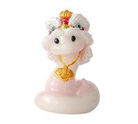 Chinese Tea Pet Snake Figurine Feng Shui Decor Snake Statue Kung Fu Tea Ceremony Ornament for Tea Lovers- Without Gift Box