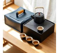 Chinese Tea Set, 7 Pcs Gongfu Teapot Set with 40ml Teacups for 4