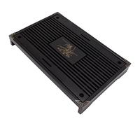 Chinese Tea Tray, Kung Fu Tea Tray Water Kemu Drawer Wooden Japanese Drinkware Platters Brown Orchid Fragrance Deep Black Cup Sleeves Serving Small Gongfu Table (Black)