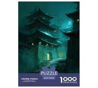 Chinese Temple Jigsaw 1000 Pieces for Adults Jigsaw Puzzles Chinese Ancient Architecture Impossible Puzzle Educational Games Home Decoration 70x50cm/1000pcs