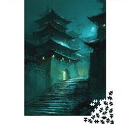 Chinese Temple Puzzle 1000 Pieces Chinese Ancient Architecture Wooden Puzzle For Adults And Kids Jigsaw Puzzles Educational Game Gifts 1000pcs (75x50cm)