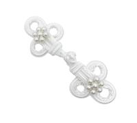 Chinese Three Leaf Knot Beads Button Cardigan Buttons Knot Fastener Tang Suit Invitation Box Clothing Accessory Chinese Buttons Button Shirt Closure