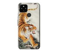 Chinese Tiger Brush Painting Case Cover For Google Pixel 4a 5G