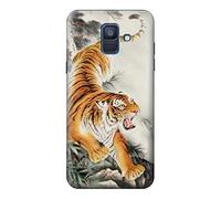 Chinese Tiger Brush Painting Case Cover For Samsung Galaxy A6 (2018)