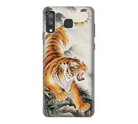 Chinese Tiger Brush Painting Case Cover For Samsung Galaxy A8 Star, A9 Star