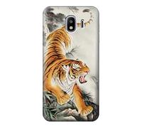 Chinese Tiger Brush Painting Case Cover For Samsung Galaxy J4 (2018)