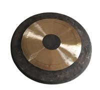 Chinese Traditional Bronze Gong, For Outdoor, Patio, Home Garden Decor, Aged Look And Beautiful Shimmering Wash Quality(22 Inch)