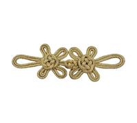 Chinese Traditional Button Sewing Pankou Buttons Sew On for Handcraft Cheongsam Embellishment Golden Sustainable Embellishment