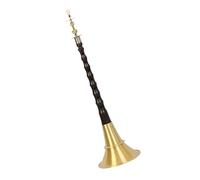 Chinese Traditional Folk Suona Horn Ebony Rod Brass Bowl With Rod Hoop Suona Horn Instrument Suona Set (Color : 28.2cm)