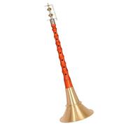 Chinese Traditional Folk Suona Horn Mahogany Rod Brass Bowl Suona Horn Musical Instrument Suona For Beginners (Color : 31cm)