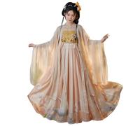 Chinese Traditional Hanfu Original Glitter Vintage Dance Performance Skirt