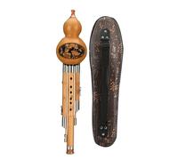 Chinese Traditional Hulusi Musical Instrument Beginner Adult B Flat/D Key Cucurbit Flute With Storage Case Professional Hulusi (Color : C key)