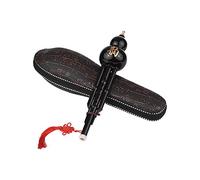 Chinese Traditional Instrument Hulusi Cucurbit Flute Bottle Gourd Silk C-Key Resin Material with Chinese Knot Carry Case for Beginners Musical Gift