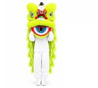Chinese Traditional Lion Dance Costume for Festivall Party Performance | Chinese Dragon Costume Traditional Mascot Costume for Performance(Green)