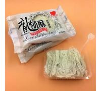 Chinese traditional Longxu Sugar, dragon beard candy, crisp sugar, fruit candy, instant maltose, hand-made cakes, leisure snacks, Dim sum, desserts, candy gift package (Black sesame,20 packs)