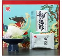 Chinese traditional Longxu Sugar, dragon beard candy, crisp sugar, fruit candy, instant maltose, hand-made cakes, leisure snacks, Dim sum, desserts, candy gift package (Coconut,10 packs)