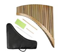 Chinese Traditional Musical Instrument 22 Pipes Pan Flute C Key Pan Pipes Woodwind Instrument Bamboo Pan Flute In C Key (Color : Left)