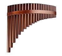 Chinese Traditional Musical Instrument 22 Pipes Pan Flute G Key Quality Pan Pipes Woodwind Instrument Bamboo Pan flute (Color : Right)