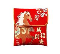 Chinese Traditional Red Envelope Blessing Lucky Money Bag, Traditional Red Pocket Practical 2026 Horse Year Red Pocket(Style G2)