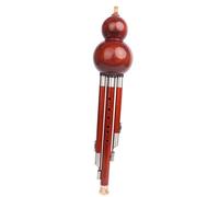 Chinese Traditional Wind Instrument All Mahogany Hulusi Detachable Handmade Hulusi Flute with Professional Hulusi(B Flat)