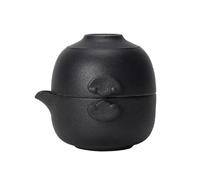 Chinese Travel Gaiwan Tea Set for One, Ceramic Small Kungfu Teapot with Teacup for Adults,Style Tea Accessories for Tea Lovers