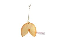 Chinese Treat Yo'self Fortune Cookie Glass Christmas Ornament