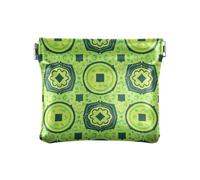 Chinese Unique Culture Copper Coin Pattern Blue PU Leather Change Purse Convenient Organizing Pouches for Woman Girl