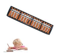 Chinese Vintage 13/17-Digits Abacus Mathematical Soroban Children's Math Calculation Tool for Arithmetic Mathematic Education (17 Digits)