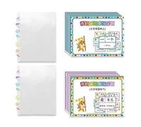 Chinese Vocabulary Study Cards,Chinese Characters With Picture,Mandarin Flashs Cards,Long-Lasting Use,Brightly Colored,Suitable For Home And School