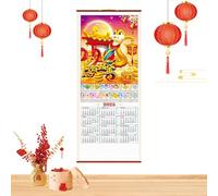Chinese Wall Scroll Calendars 2025,Chinese Scroll Calendar 2025 - Calendar for Year of the Snake - Festival Scroll Calendar