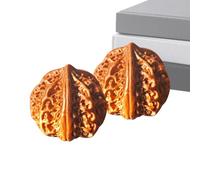 Chinese Walnuts Fidget, 3D Printing Craft, 4.6cm Traditional Hand Toy, Finger Training Exercise, Adults Men Home Indoor, Traveling Spa Car Meditation Yoga, Relaxation Entertainment